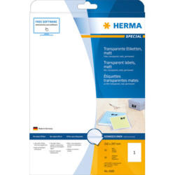 HERMA Etichette foglia 210x297mm 4585 bianco,PP mat 10 pz./10 fogli