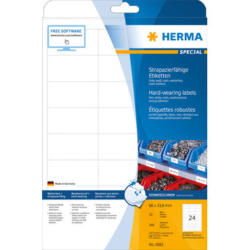 HERMA Etichette foglia 66x33,8mm 4582 bianco,PP mat 240 pz./10 fogli
