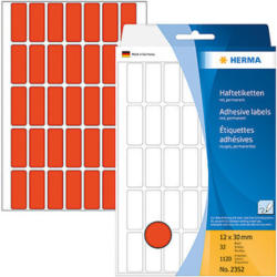 HERMA Etiquettes 12x30mm 2352 rouge 1120 pcs.