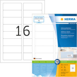 HERMA Etiketten Premium 88,9x33,8mm 4479 weiss 1600 Stück