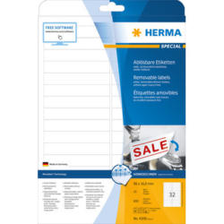 HERMA Étiquettes SPECIAL 96x16.9mm 4209 blanc,non-perm. 800pcs./25fl.