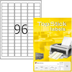 HERMA Etichette TopStick 30.5x16.9mm 8728 Universale, bianco 9600 pezzi