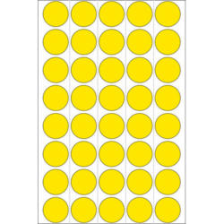 HERMA Markierungspunkte 19mm 2251 gelb 1280 Stück