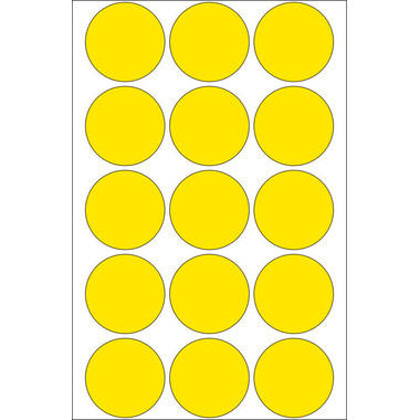HERMA Markierungspunkte 32mm 2271 gelb 480 St./32 Blatt