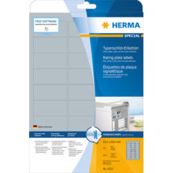 HERMA Étiquettes SPECIAL 63.5x29.6mm 4222 argent,ex.perm. 675pcs./25fl.