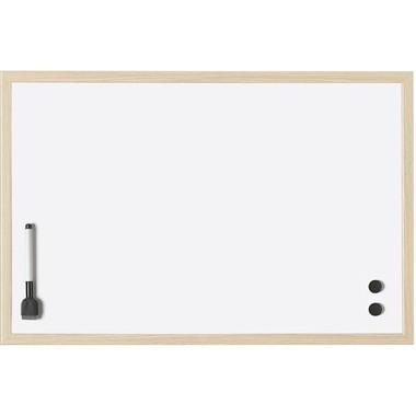 MAGNETOPLAN Whiteboard mit Holzrahmen 121927 Stahl 800x600mm