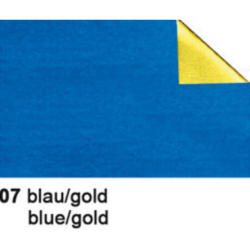 URSUS Bastelfolie Alu 50x80cm 4442107 90g, blau/gold