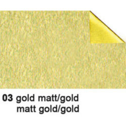 URSUS Bastelfolie Alu 50x80cm 4442103 90g, gold/gold matt