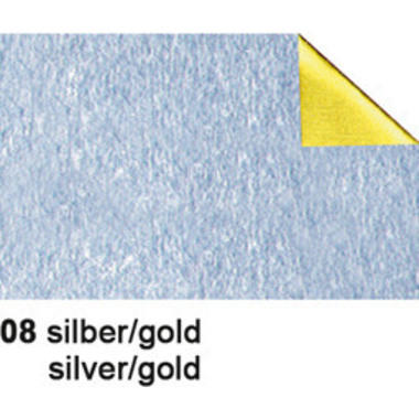 URSUS Foglia bricolage Alu 50x80cm 4442108 90g, argento/gold
