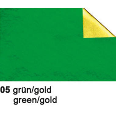 URSUS Bastelfolie Alu 50x80cm 4442105 90g, grün/gold