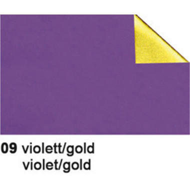 URSUS Foglia bricolage Alu 50x80cm 4442109 90g, viola/gold