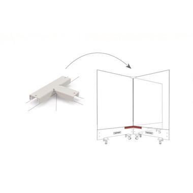 MAGNETOPLAN Top-Connector triple 1146096 bianco, per Infinity Wall