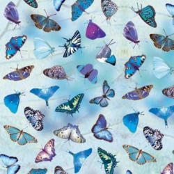 URSUS Scrapbook transp. 70010020 Schmetterlinge, blau 5 Stück