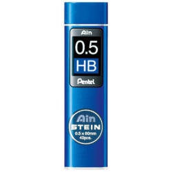 PENTEL Mine p.matite AINSTEIN 0.5mm C275-HBO nero/40 pezzi HB