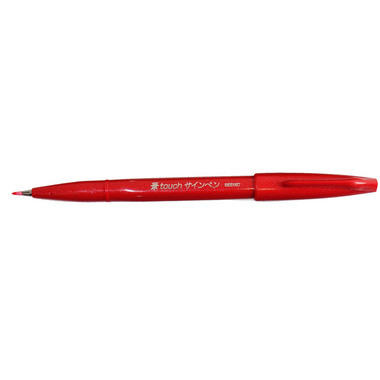 PENTEL Brush Sign Pen SES15C-B rouge