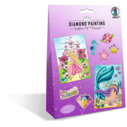 URSUS Diamond Sticker Princess 43510002 2 cartes, 2 pendentifes