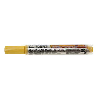 PENTEL Marker 2-4,5mm NLF60-G gelb perm.