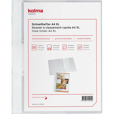 KOLMA Dossier classeur Vario A4 XL 11.005.16 blanc, ExtraSolid
