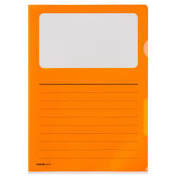 KOLMA Dossier Visa Script A4 59.660.12 arancia, finestra 10 pezzi