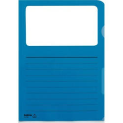 KOLMA Dossier Visa Script A4 59.660.05 blu, finestra 10 pezzi