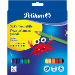 PELIKAN Crayons de couleur Jumbo 700160 12 coul. incl. Taille-crayon