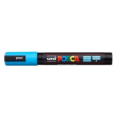 UNI-BALL Posca Marker 1,8-2,5mm PC-5M L.BLUE light blu