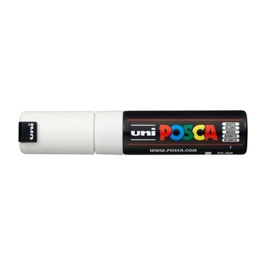 UNI-BALL Posca Marker 8mm PC-8K WHITE bianco