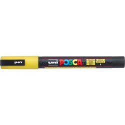 UNI-BALL Posca Marker 0.9-1.3mm PC-3ML YELLO jaune pailleté