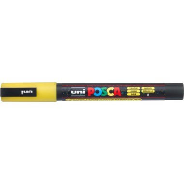 UNI-BALL Posca Marker 0.9-1.3mm PC-3ML YELLO glitzer gelb