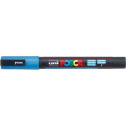 UNI-BALL Posca Marker 0.9-1.3mm PC-3ML L.BLU azzuro glitter