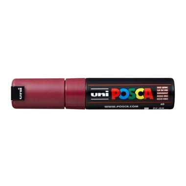 UNI-BALL Posca Marker 8mm PC8K RED WIN bordeaux
