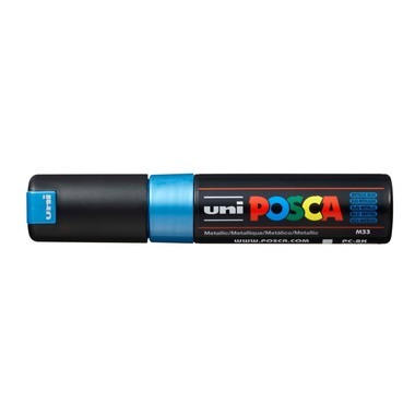 UNI-BALL Posca Marker 8mm PC8KMET.BLUE MET, blu