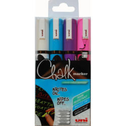 UNI-BALL Chalk Marker 1,8-2,5mm PWE5M.4C.2 4 colori astuccio