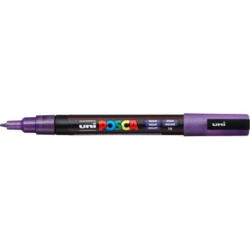 UNI-BALL Posca Marker 0.9-1.3mm PC-3ML VIOLE violet pailleté