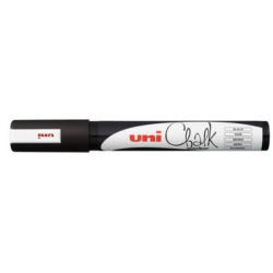 UNI-BALL Chalk Marker 1.8-2.5mm PWE-5M BLACK schwarz, Rundspitze
