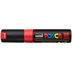 UNI-BALL Posca Marker 8mm PC-8K F.RED fluo rosso