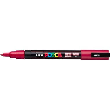 UNI-BALL Posca Marker 0.9-1.3mm PC-3M Dark red rouge foncé
