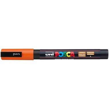 UNI-BALL Posca Marker 0,9-1,3mm PC-3M ORANGE arancione