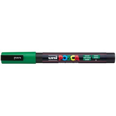 UNI-BALL Posca Marker 0,9-1,3mm PC-3M GREEN verde