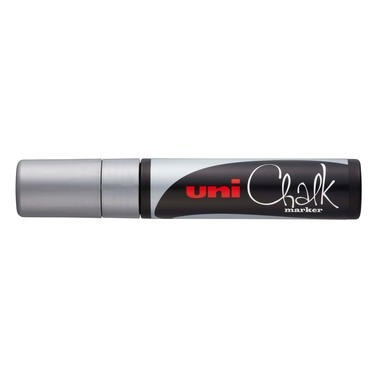 UNI-BALL Chalk Marker 15mm PWE17K SILVE silber, Keilspitze