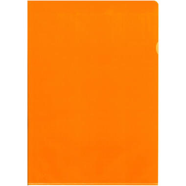 BÜROLINE Sichtmappen A4 620101 orange, matt 100 Stück