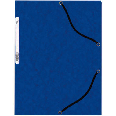 BÜROLINE Pochette à élastique A4 460694 bleu, carton