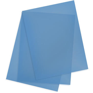 BÜROLINE Pellicola 0,2mm A4 620282 blu 100 pezzi