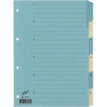 Die Post | La Poste | La Posta BÜROLINE Register Karton blau/beige A4 663400 1-6