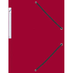 BÜROLINE Cartellina con elastico A4 614496 rosso, plastico