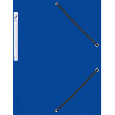BÜROLINE Cartellina con elastico A4 614494 blu, plastica