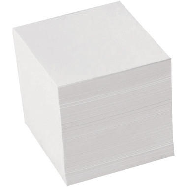 BÜROLINE Zettelbox Papier 90x90mm 376460 weiss, 80gr. 700 Blatt