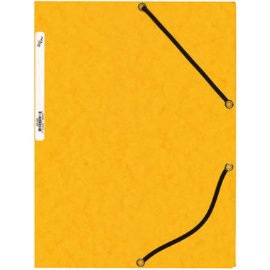 BÜROLINE Pochette à élastique A4 460698 jaune, carton