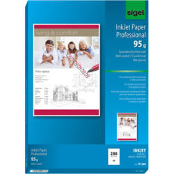 SIGEL InkJet Photo Paper A4 IP288 95g,mat, bianco 200 fogli