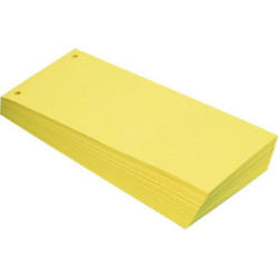 BÜROLINE Fogli separaz. 10,5x24cm 660573 giallo 100 pezzi